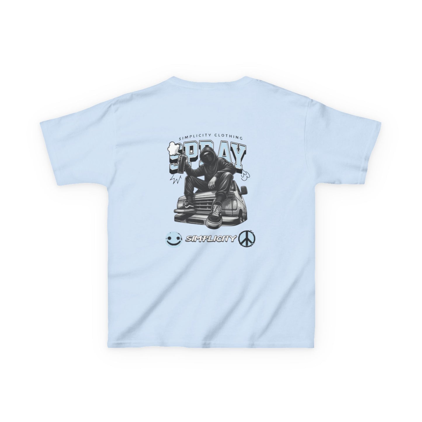 Simplicity Blue Graffiti Kids Tee