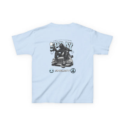 Simplicity Blue Graffiti Kids Tee